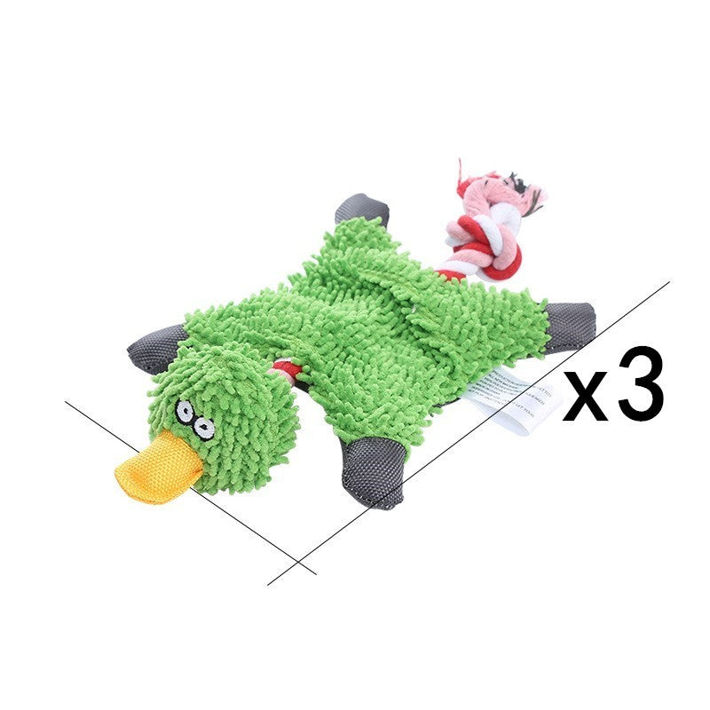 Pet Toy Donkey Shape Corduroy Chew Toy
