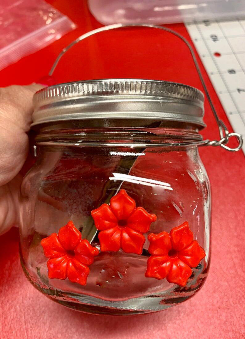 Feeder Plastic Flower Bird Feeder