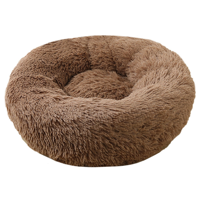 Large Dogs Warm Plush Round Pet Bed