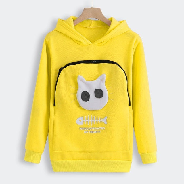 Cat Lovers Hoodie Kangaroo Dog