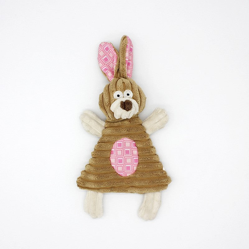 Pet Toy Donkey Shape Corduroy Chew Toy