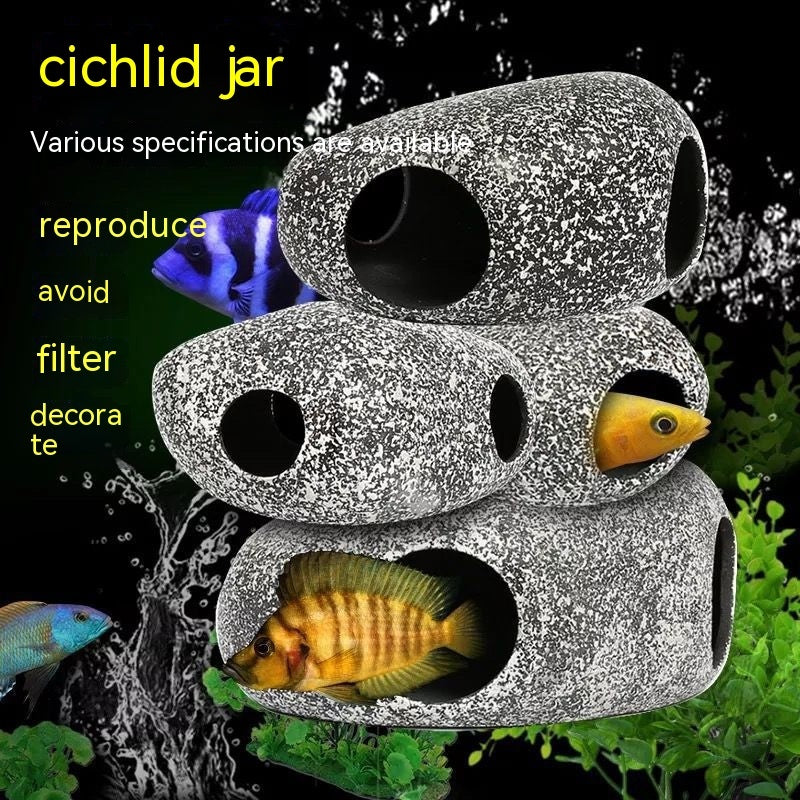 Fish Tank Stone View Decorative