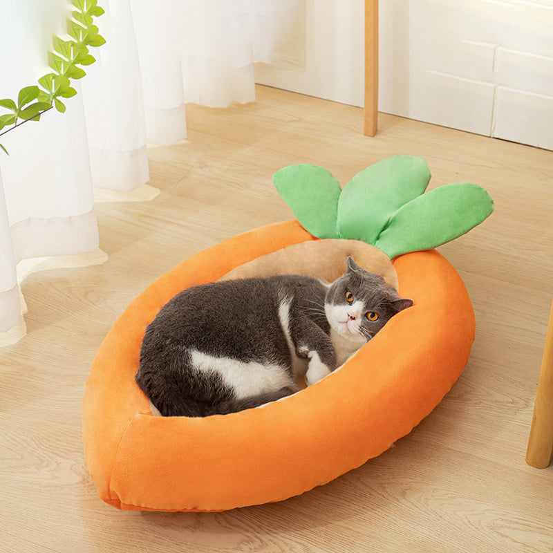 Carrot Dog Nesting Bed With Washable