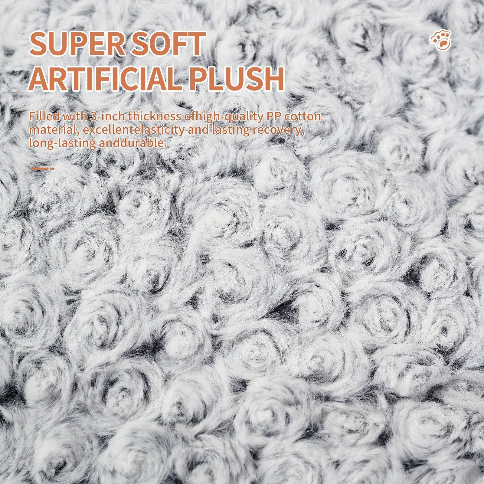 Thickened Rose Velvet Pet Kennel Bed