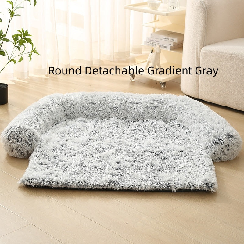 Large Dog Plush Winter Warm Sofa Cushion