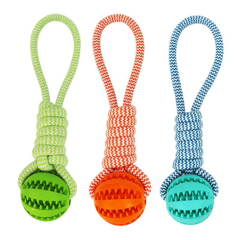Dog Toys Treat Balls Interactive Hemp Rope