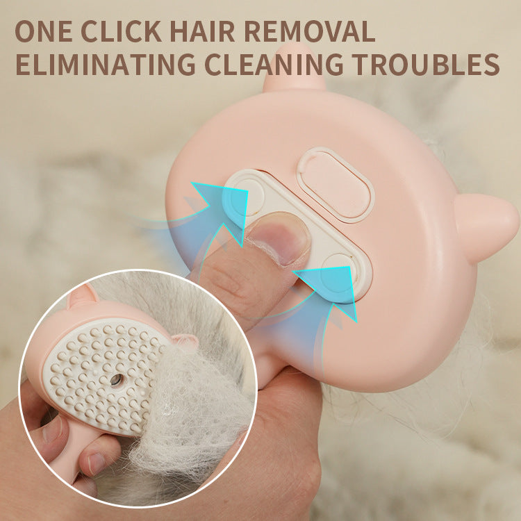 Hair Cleaning Brush With Mist Cat Grooming