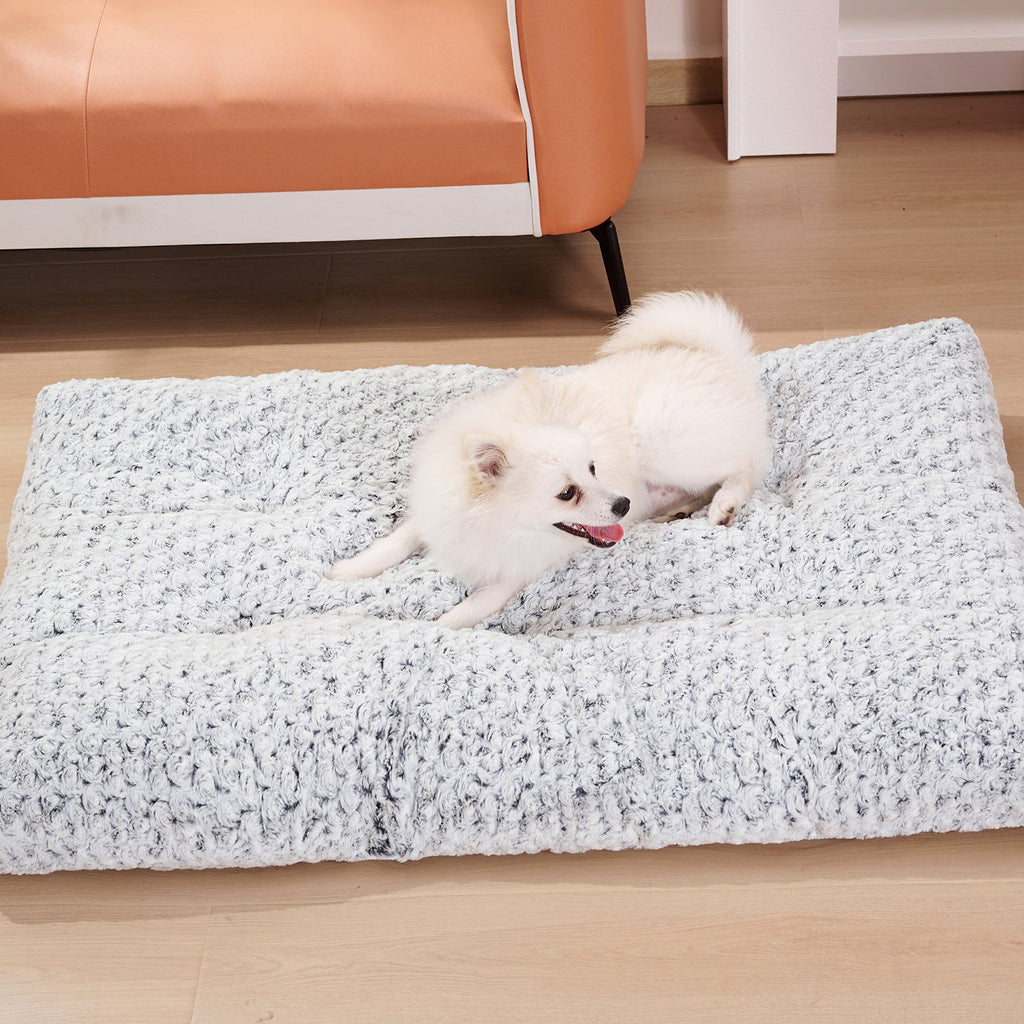 Thickened Rose Velvet Pet Kennel Bed