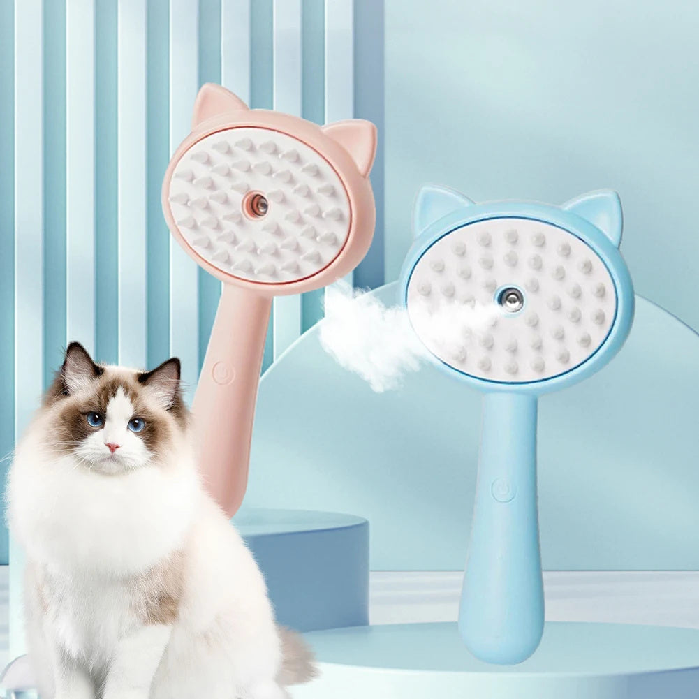 Hair Cleaning Brush With Mist Cat Grooming