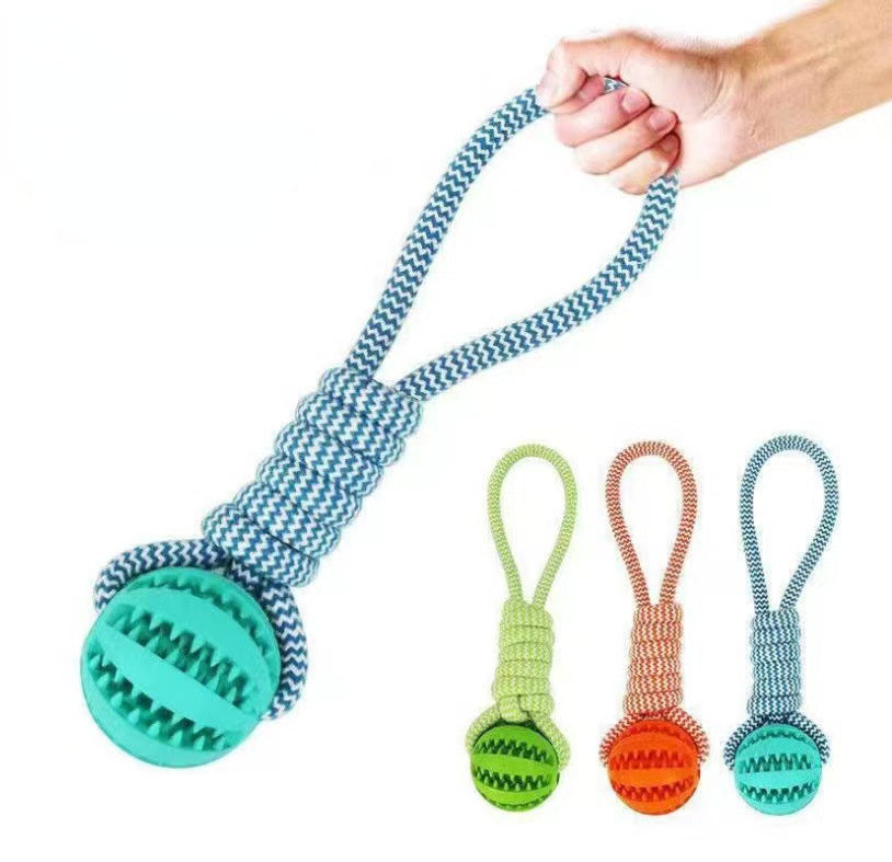 Dog Toys Treat Balls Interactive Hemp Rope